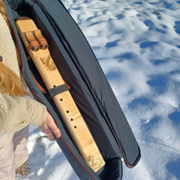 Flötentasche Flute Bag Flute Case Instrumententasche Indianerflöte Drohnenflöte Doppelflöte Double Flute Drone Flute NAF Native American Flute best 2